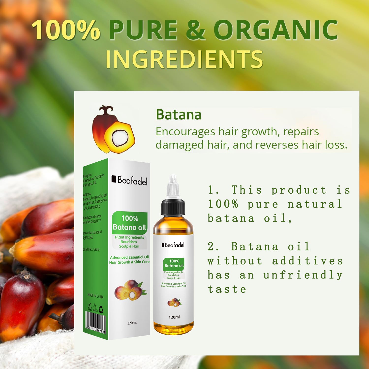 Batana Oil 120ml Hair Care Essential Oil