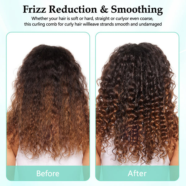 Curling Comb For Styling And Shaping Long Hair